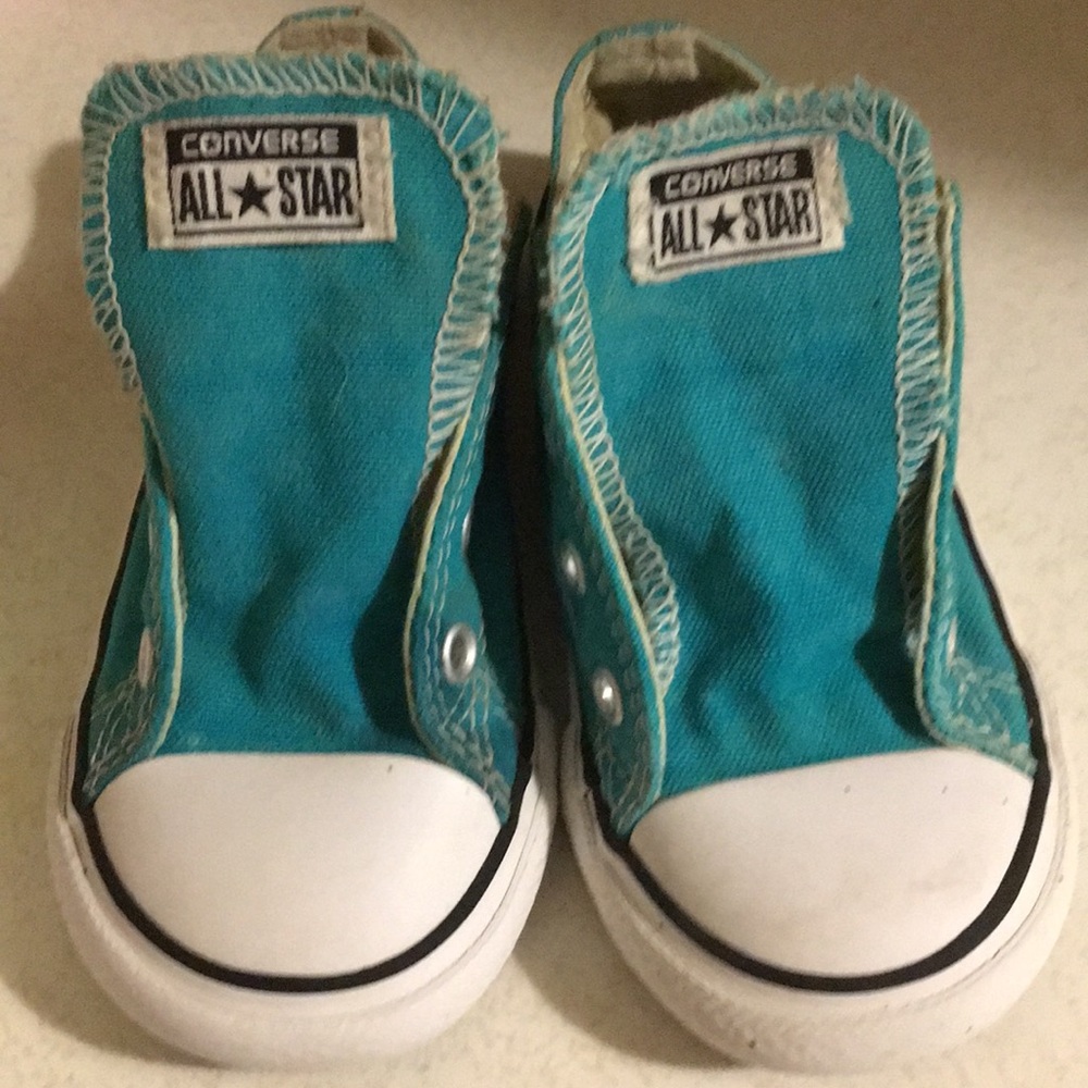 Converse girls sz 8 teal